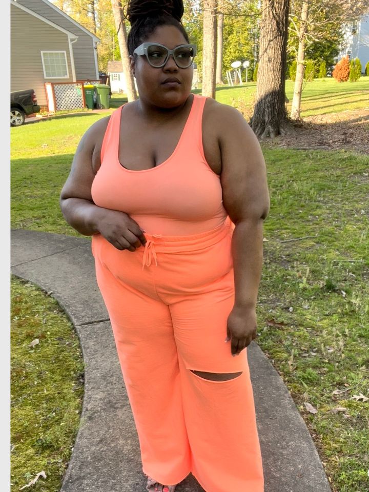 (Plus) French Terry Sweatpants Set (3X)