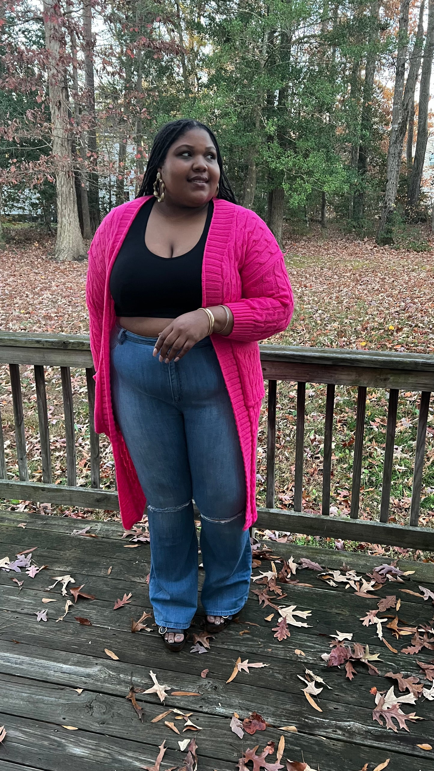 The All-Day Knit Cardigan (Hot Pink)