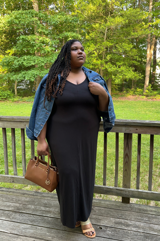 Maxi dress with pockets clearance