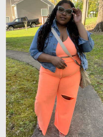 (Plus) French Terry Sweatpants Set (3X)