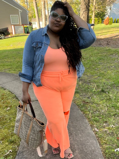 (Plus) French Terry Sweatpants Set (3X)