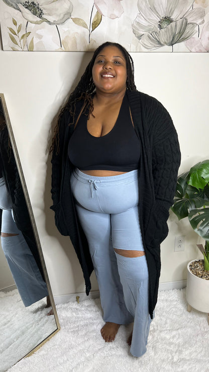 French Terry Sweatpants (Ash Blue)