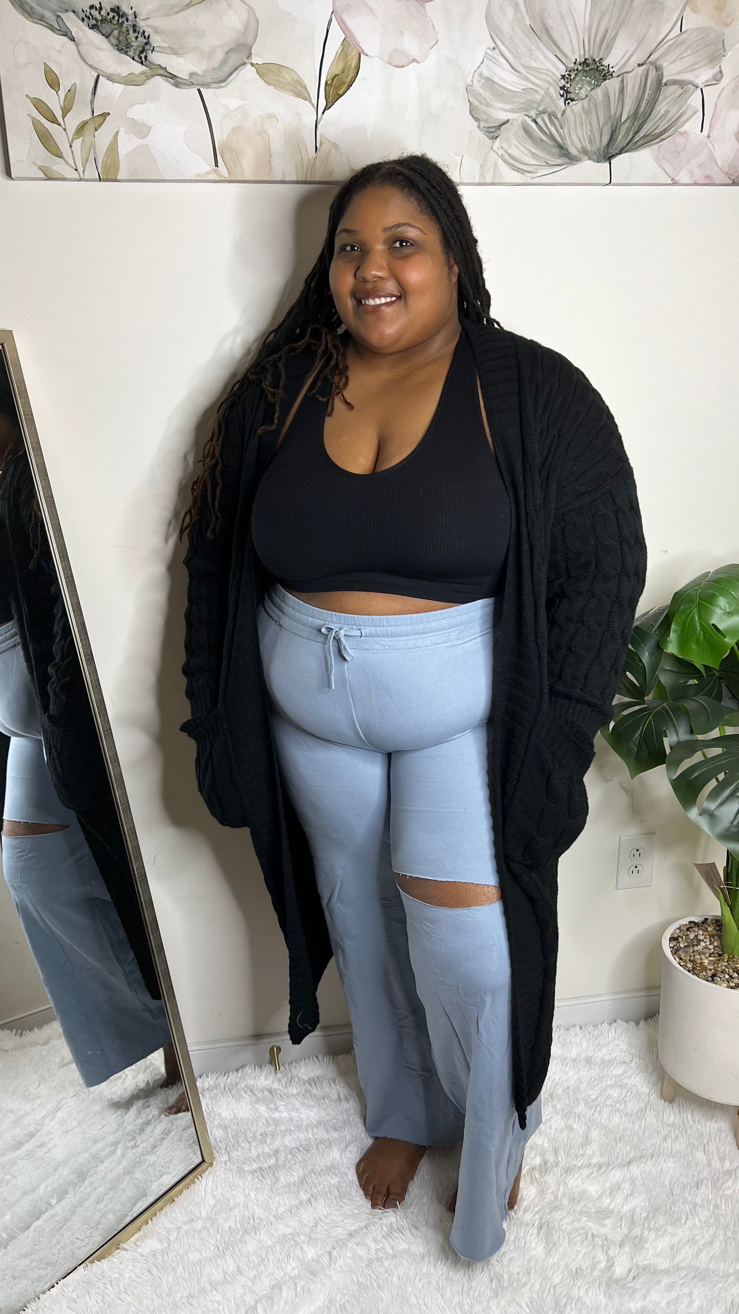 French Terry Sweatpants (Ash Blue)